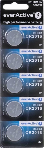 Lithium batteries mini everActive CR2016 blister 5 pcs.