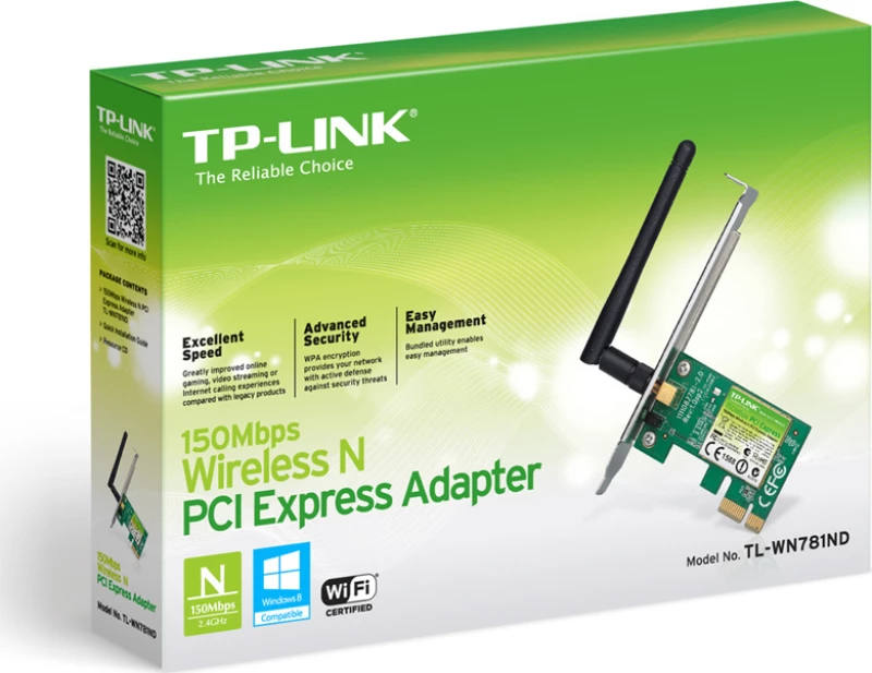 Tp-Link Tl-Wn 781 Nd 150M Wireless Lite-N Pcie Adapt. V3