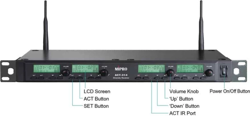 Mipro Act 314B Uhf 620-644Mhz