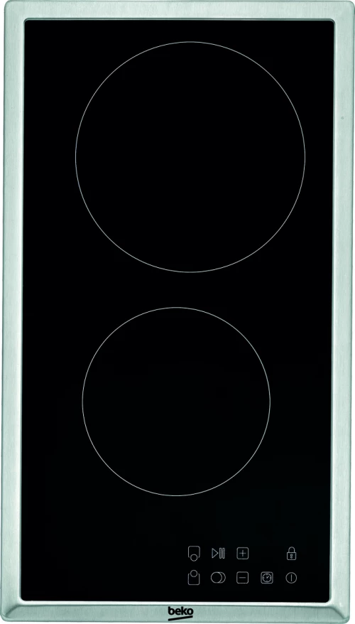 Beko Hdmc 32400 Tx Hob Stainless Steel Built-In Ceramic 2 Zone(S)