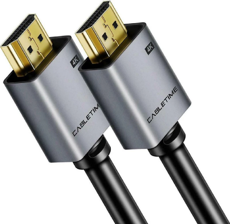 Cabletime HDMI 2.0 Cable HDMI male - HDMI male 4K/60hz 3m Μαύρο