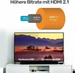 Unitek HDMI 2.1 Cable HDMI male - HDMI male 3m Μαύρο