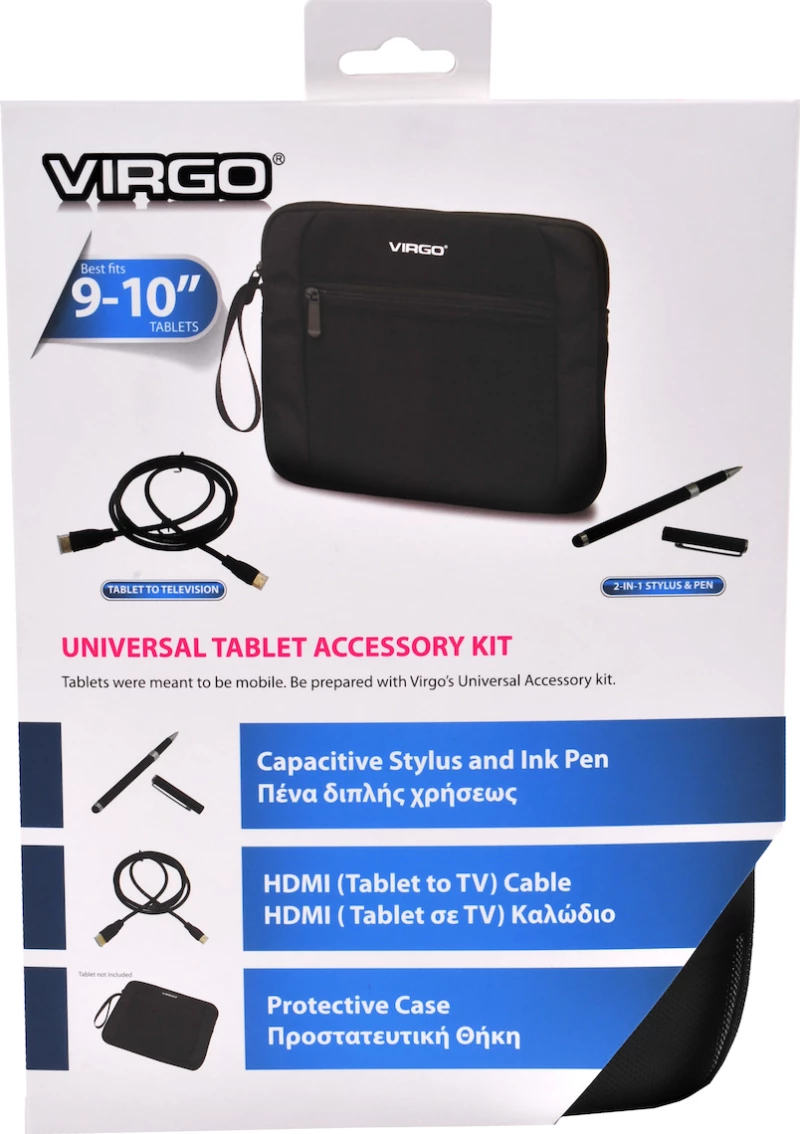 Virgo 3-in-1 Tablet Sleeve Case 9-10’’ Universal Accessory Kit
