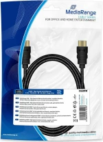 MediaRange HDMI 2.0 Cable HDMI male - HDMI male 2m Μαύρο