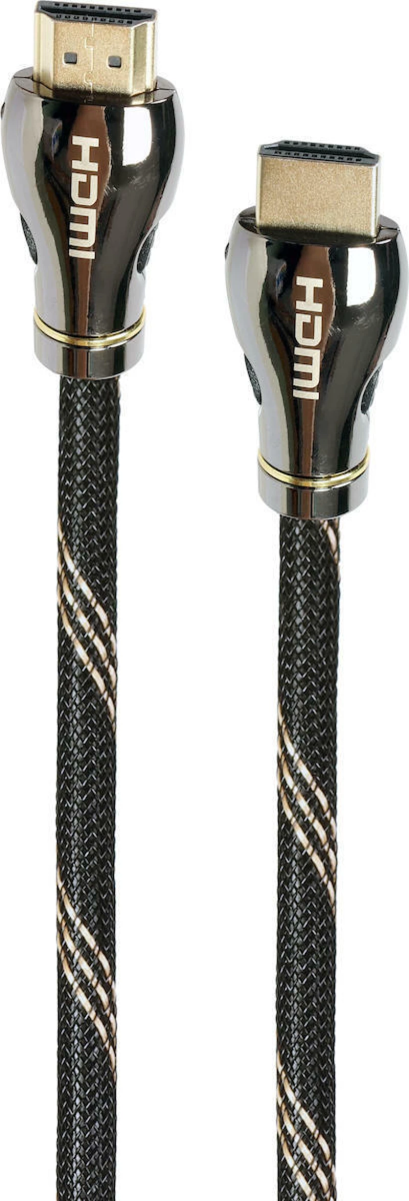 Gembird HDMI 2.1 Braided Cable HDMI male - HDMI male 3m Μαύρο