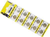 Buttoncell Vinnic Lr1142F Ag12 Lr43 Τεμ. 10 Με Διάτρητη Συσκευασία
