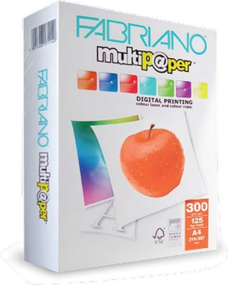 Fabriano Multipaper 300gr/m² A4 125 φύλλα