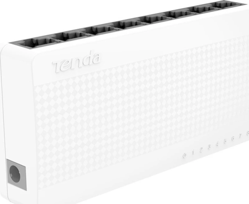 Tenda S108V8 Unmanaged Fast Ethernet (10/100) White