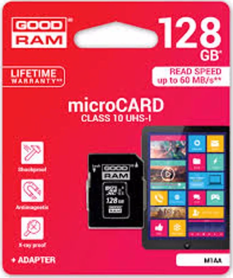 GoodRAM microSDXC 128GB U1 with Adapter