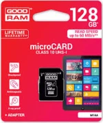 GoodRAM microSDXC 128GB U1 with Adapter