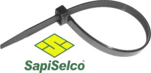 Sapiselco Δεματικά Καλωδίων 140x3.5 Μαύρο 100τμχ