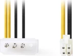 Nedis 4 Pin EPS male - 4 Pin Molex male Cable 0.15m (CCGP74340VA015)