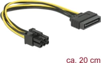 DeLock 15-Pin Sata male - 6-Pin Sata female Cable 0.21m (82924)