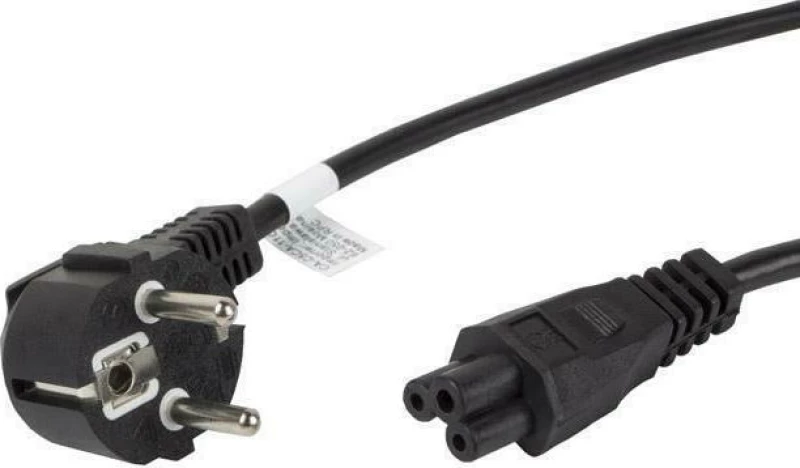 Lanberg Schuko male - IEC C5 male Cable 0.18m Μαύρο (CA-C5CA-11CC-0018-BK)
