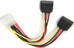 Cablexpert 4-Pin Molex male - 2x 15-Pin Sata female Cable 0.15m (CC-SATA-PSY)
