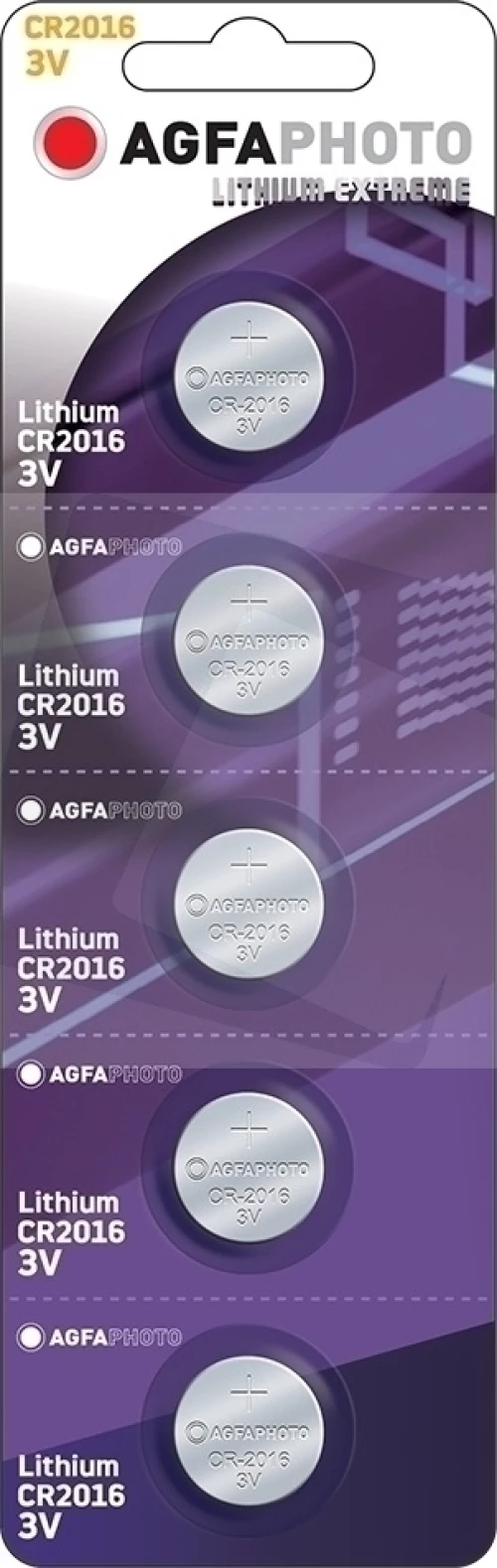 Agfa Cr2016 5Τεμ Λιθίου Μπαταρία
