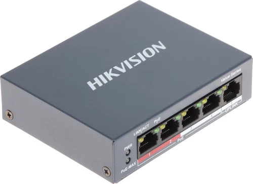 Hikvision DS-3E0105P-E/M 4-Port Switch (Unmanaged)