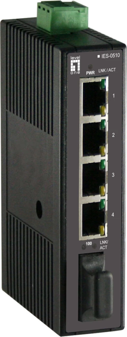 Network Switch Levelone 4X Fe Ies-0510 1Xsc