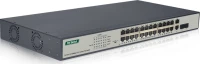 Network Switch Digitus 24-Port Fast Ethernet PoE+2G Combo