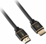 GoGEN HDMI 2.0 Braided Cable HDMI male - HDMI male 1m Μαύρο