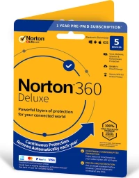 Norton 360 Deluxe (5 Licences , 1 Year) Key