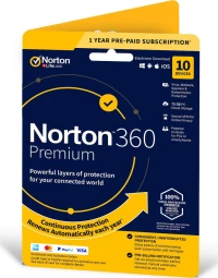 Norton 360 Premium (10 Licences , 1 Year) Key
