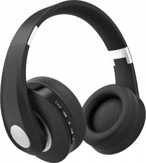 V-TAC Ασύρματα Ακουστικά Bluetooth Ρυθμιζόμενα και Επαναφορτιζόμενα 500mah σε μαύρο χρώμα 7730