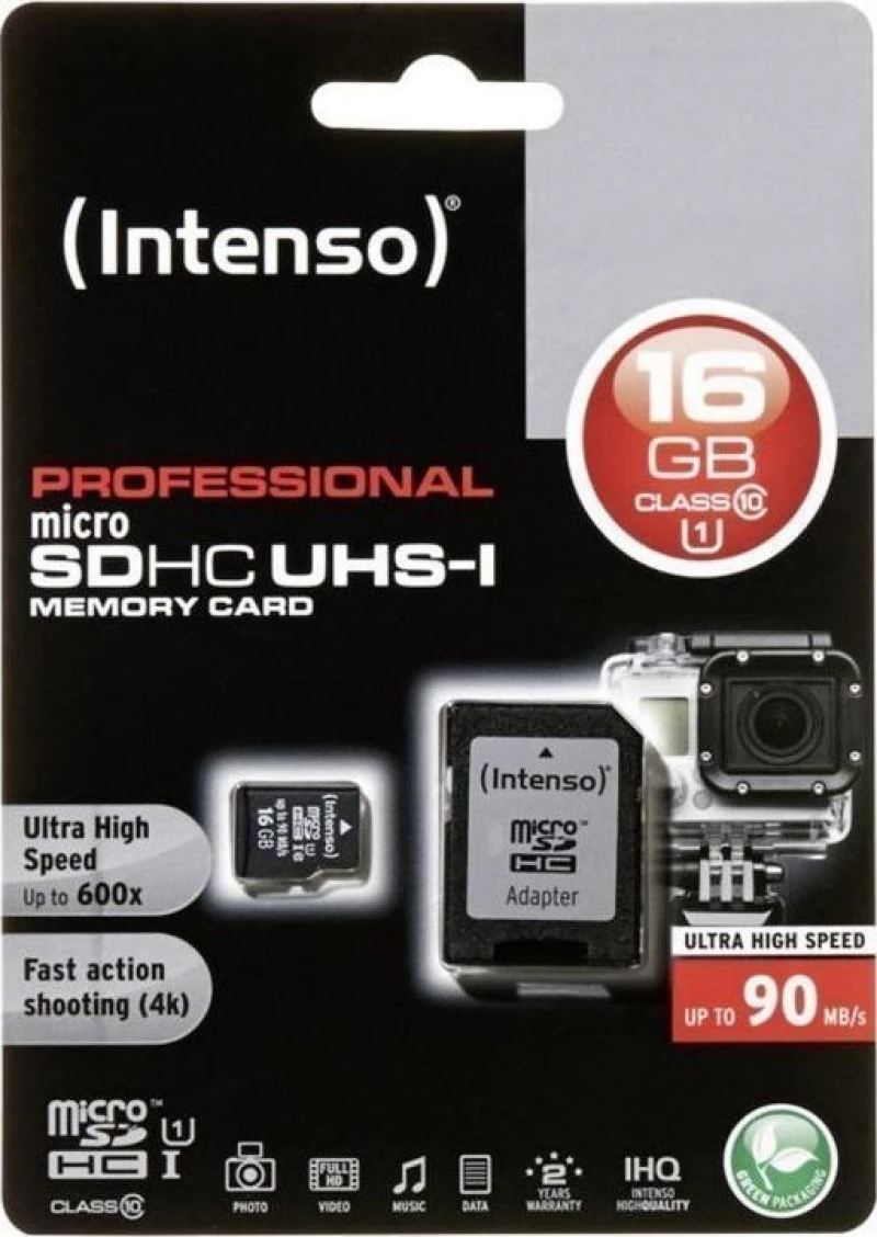 Intenso Professional microSDHC 16GB U1 with Adapter