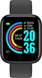 Y68 Smart Watch - Fitness Tracker Black