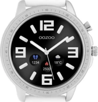 Oozoo Q00310 45mm (Ασημί/Λευκό)