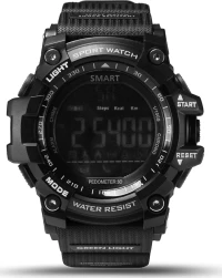 Αδιάβροχο Sport Smartwatch Lcd Ex16 Ρολόι Bluetooth Με Βηματομετρητή + Θερμιδοετρητή