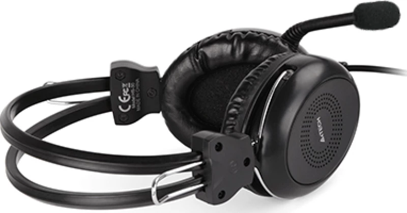 A4Tech Ακουστικα Headset A4Tech Hu-30 Ενσυρματα, Μαυρο A4T-Hu-30
