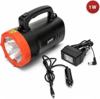 Προβολέας Επαναφορτιζόμενος LED 1W Velamp