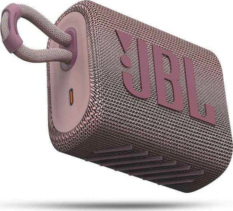 JBL Go 3 Αδιάβροχο Ηχείο Bluetooth 4.2W με 5 ώρες Λειτουργίας Pink