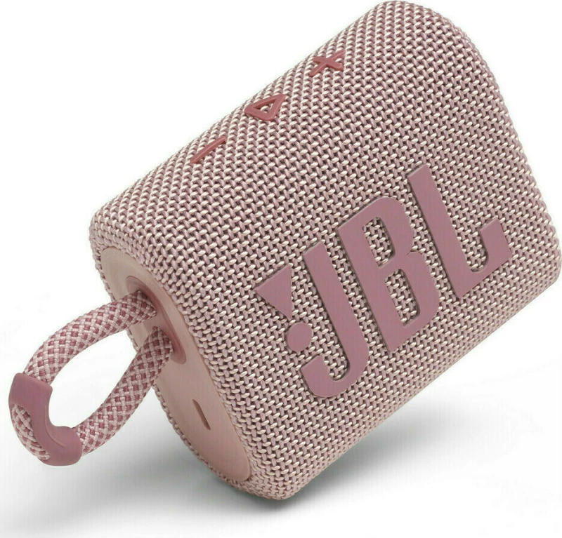 JBL Go 3 Αδιάβροχο Ηχείο Bluetooth 4.2W με 5 ώρες Λειτουργίας Pink