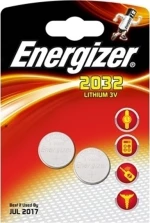 Buttoncell Lithium Energizer Cr2032 3V Τεμ. 2
