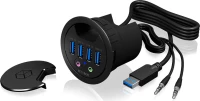 Icy Box Ib-Hub1403A Usb 3.0 (3.1 Gen 1) Type-A 5000 Mbit/S Μαύρος (Μαύρο)