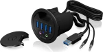 Icy Box Ib-Hub1403A Usb 3.0 (3.1 Gen 1) Type-A 5000 Mbit/S Μαύρος (Μαύρο)