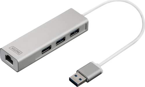 Digitus Usb 3.0 3-Port Hub & Gigabit Lan-Adapter