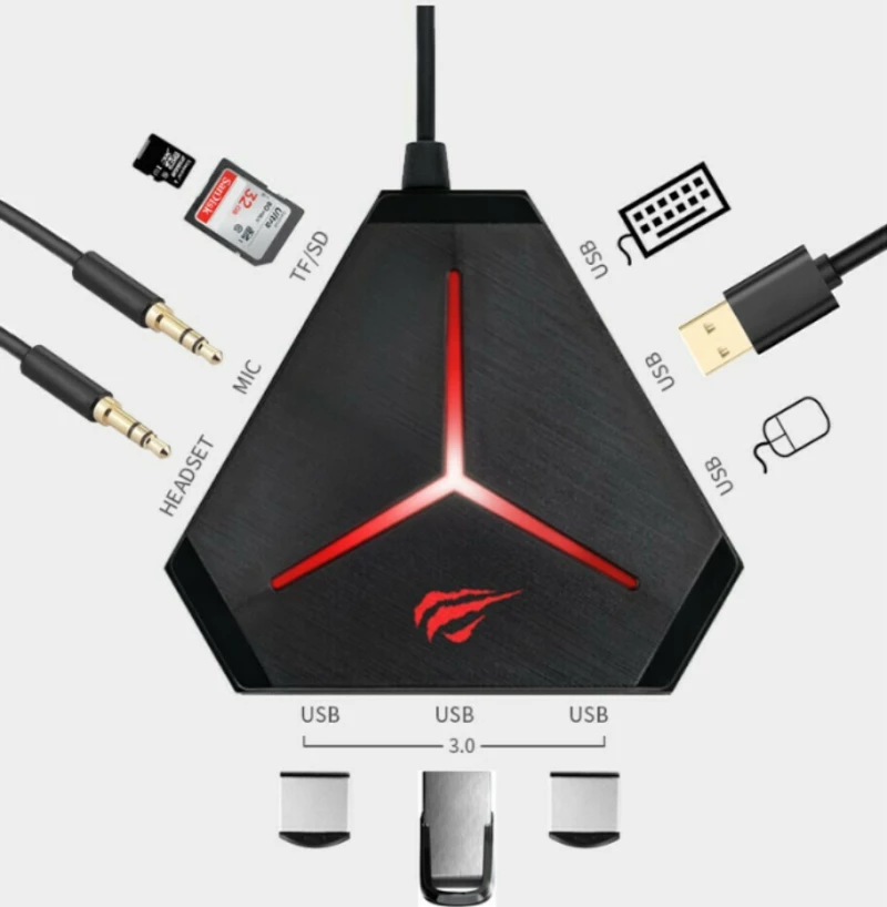 Gaming Usb Multihub - Havit H95