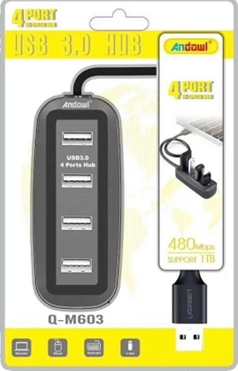 Andowl Q-M603 4-Port USB 3.0 Hub