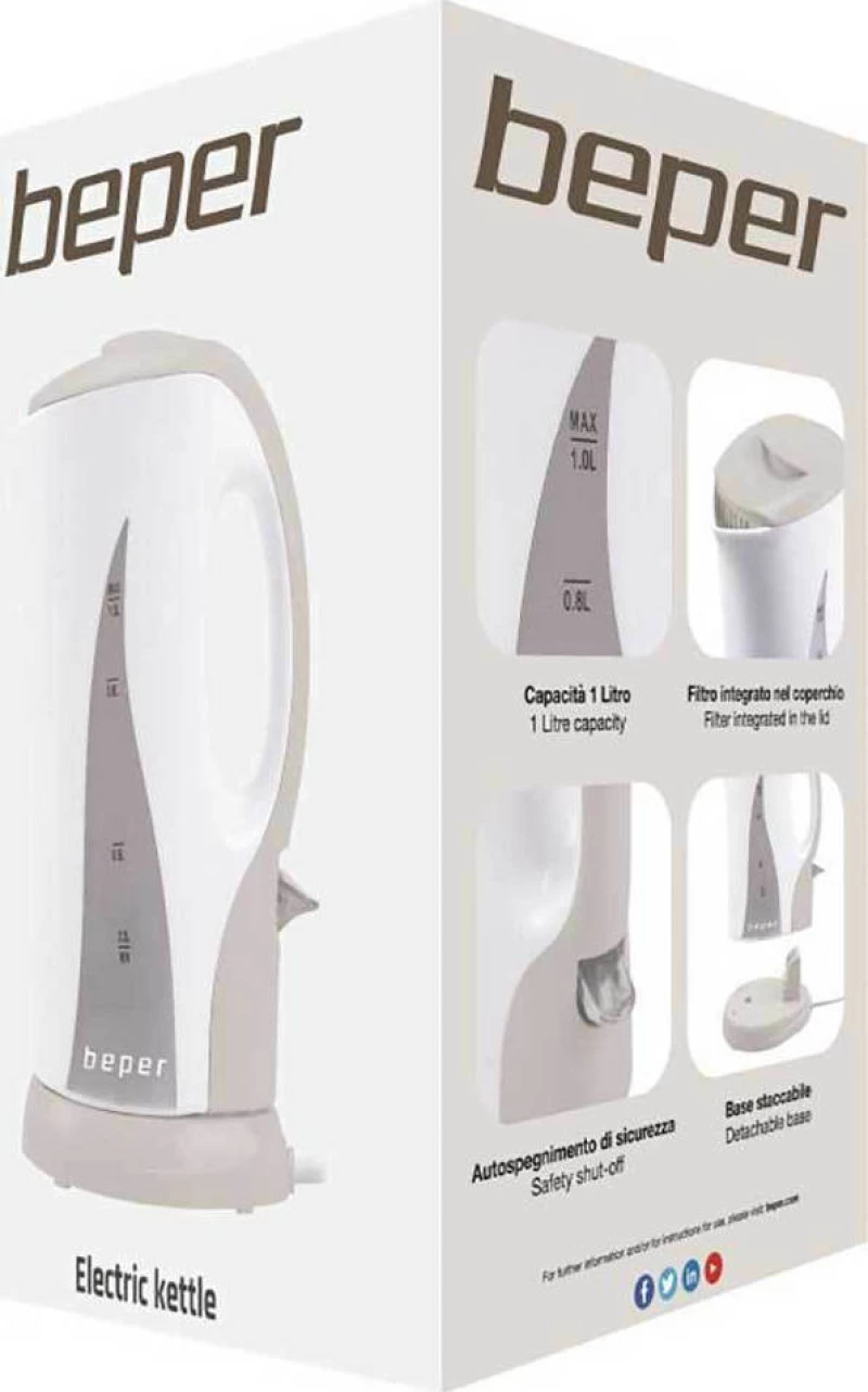 Beper BB.050 Βραστήρας 1lt 1100W