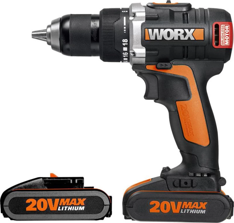 Worx WX175 Δραπανοκατσάβιδο Μπαταρίας 20V 2x2Ah
