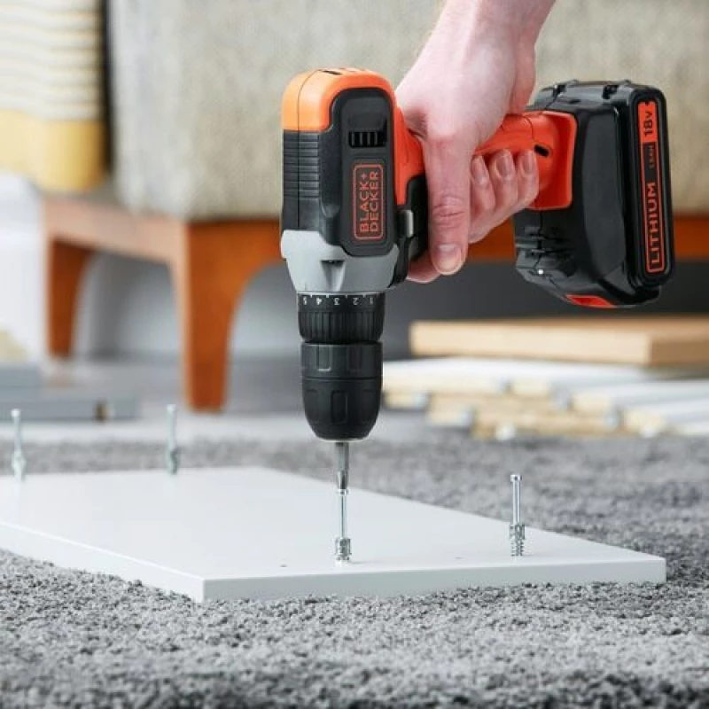 Black & Decker Δραπανοκατσάβιδο Μπαταρίας 18V 1x1.5Ah