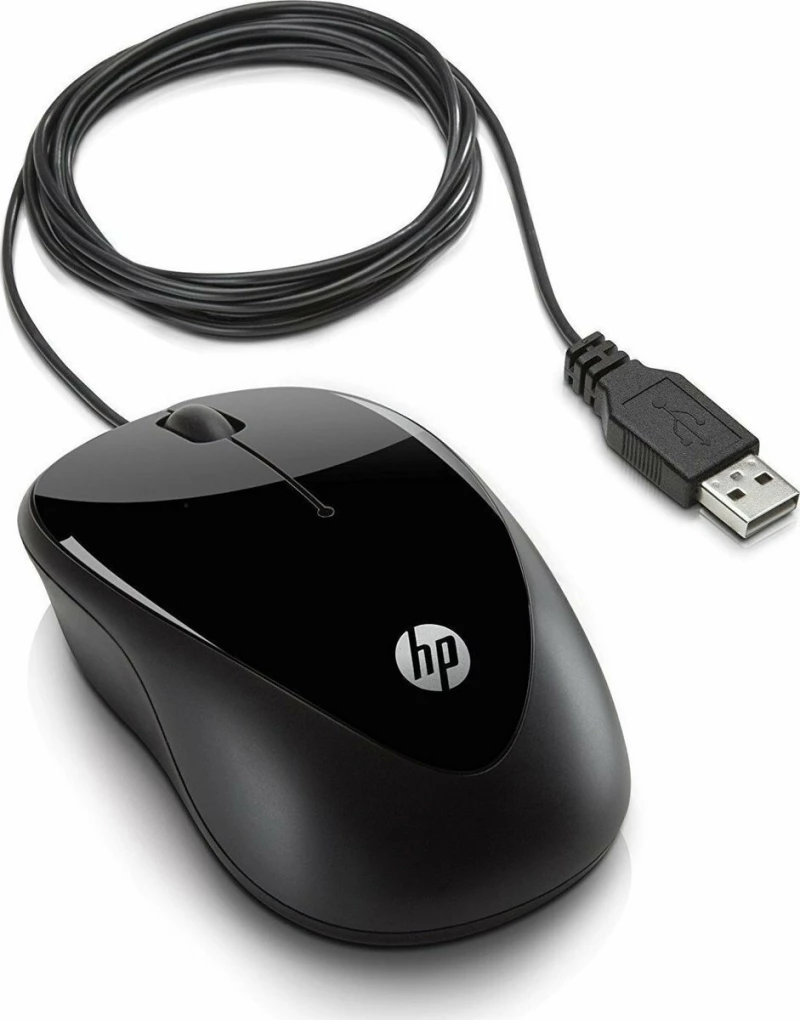 HP 1000 Ενσύρματο Ποντίκι Μαύρο