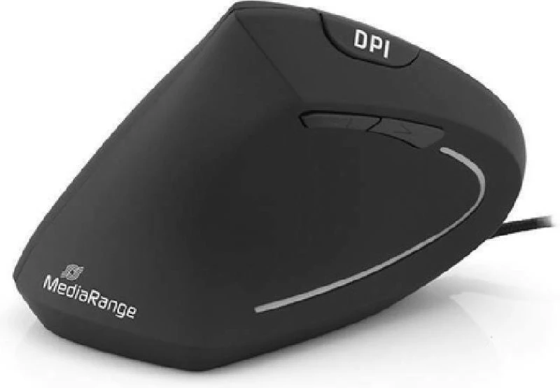 MediaRange MROS231 Ενσύρματο Ποντίκι για Αριστερόχειρες Μαύρο