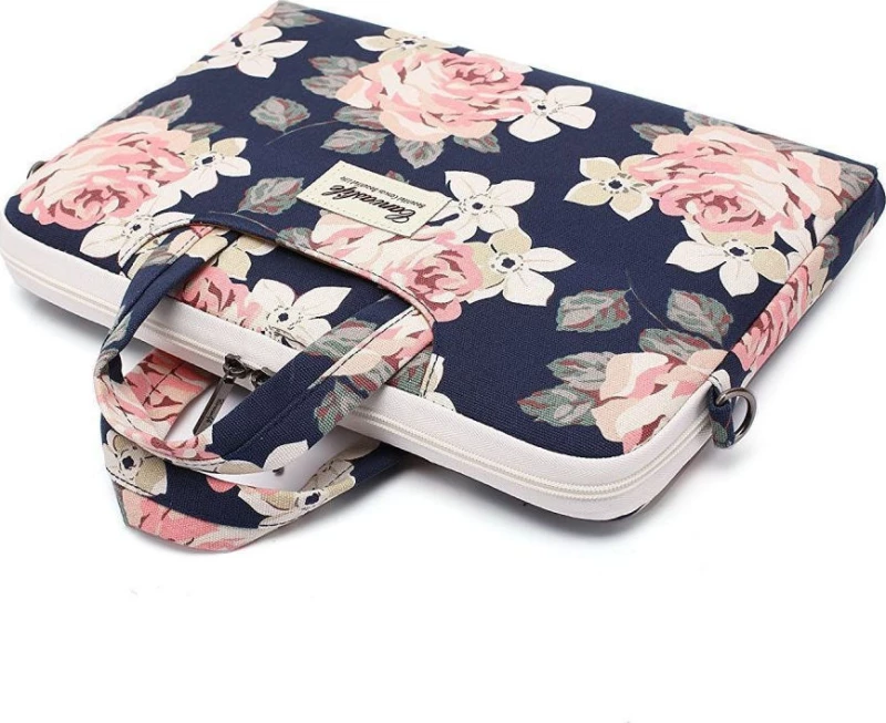 Canvaslife Briefcase Navy Rose 15"