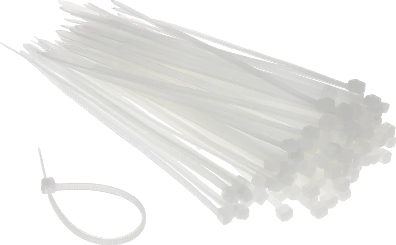 Eurolamp Δεματικά Καλωδίων 160x2.5 Λευκό 100τμχ