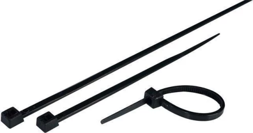 Eurolamp Δεματικά Καλωδίων 250x4.8 Μαύρο 100τμχ