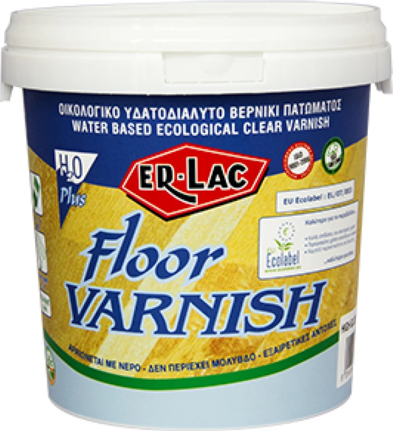 ER-LAC Βερνίκι Πατώματος Floor Varnish Eco Satin 1lt Διάφανο